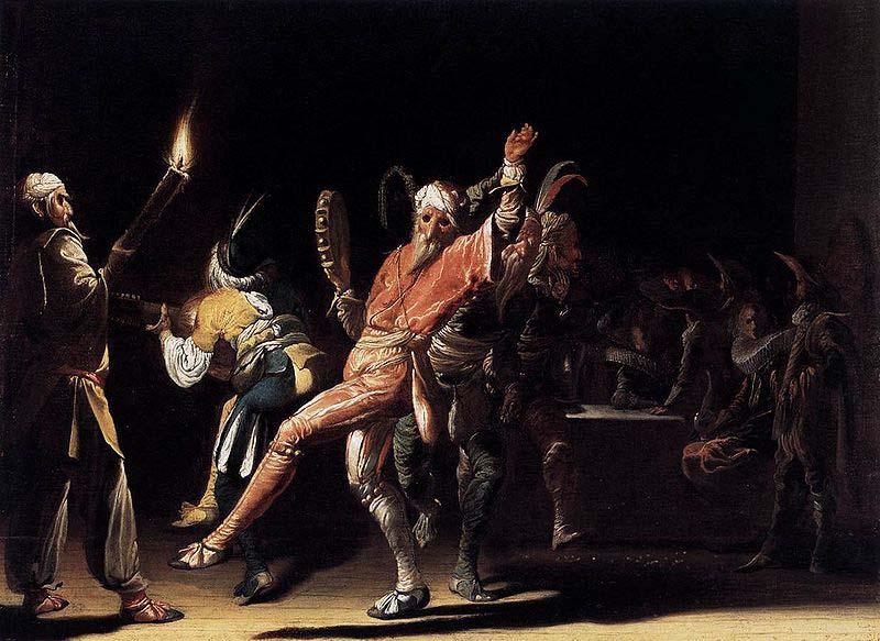 Willem Cornelisz. Duyster Carnival Clowns oil painting image